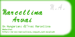 marcellina arvai business card